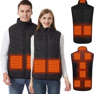 Versatile Lightweight Heated Vest with 9 Smart Heating Zones for All-Day Comfort